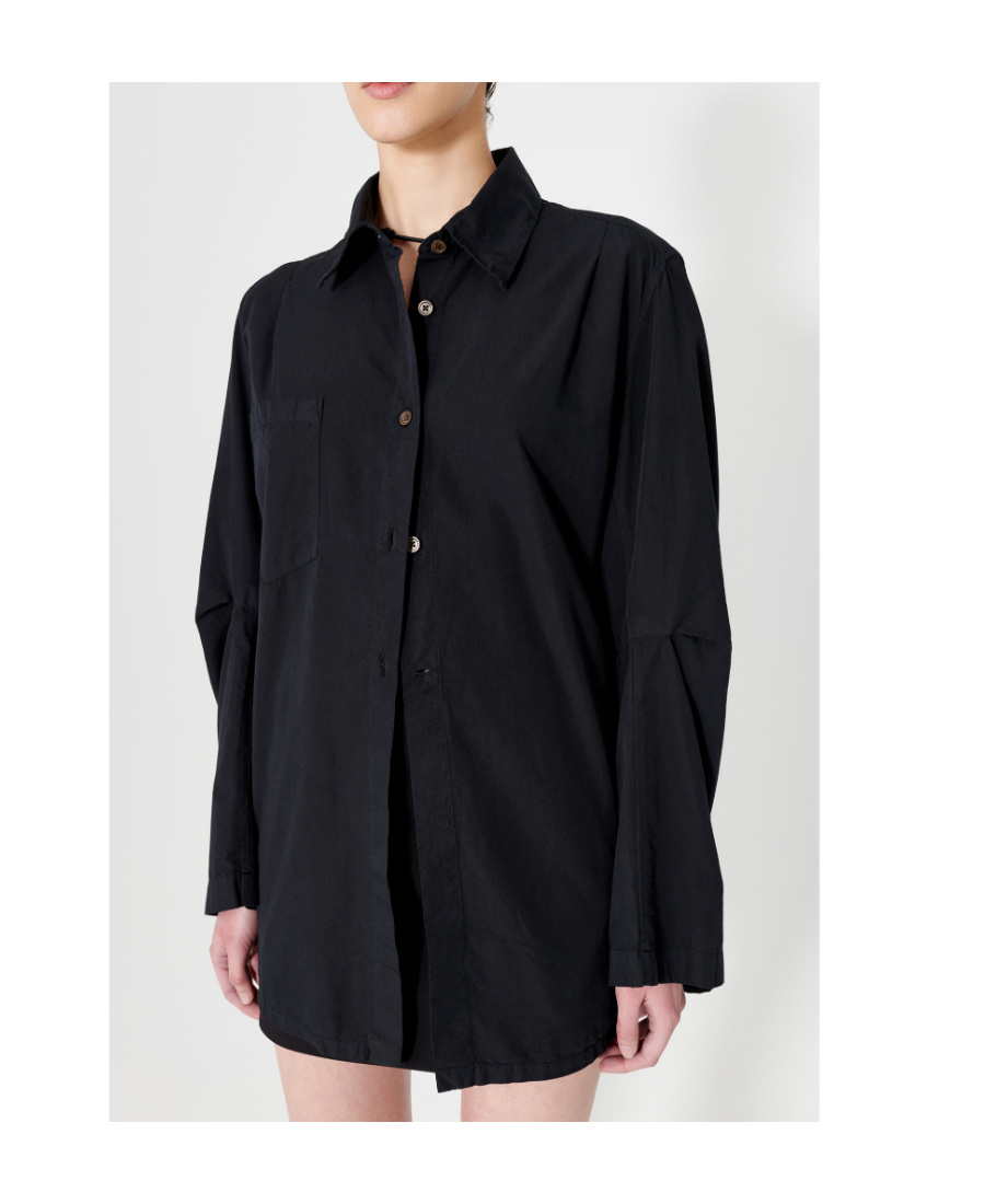Our Legacy Oversized Long-sleeve Shirt In Black