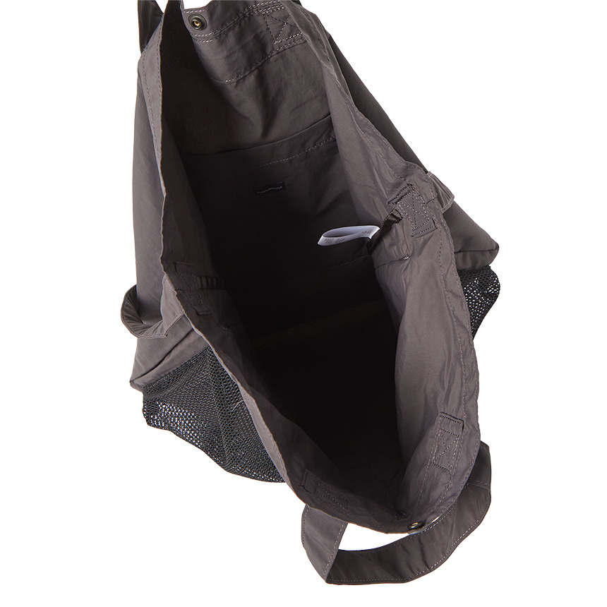 Nanamica Logo Shoulder Bag In Gray
