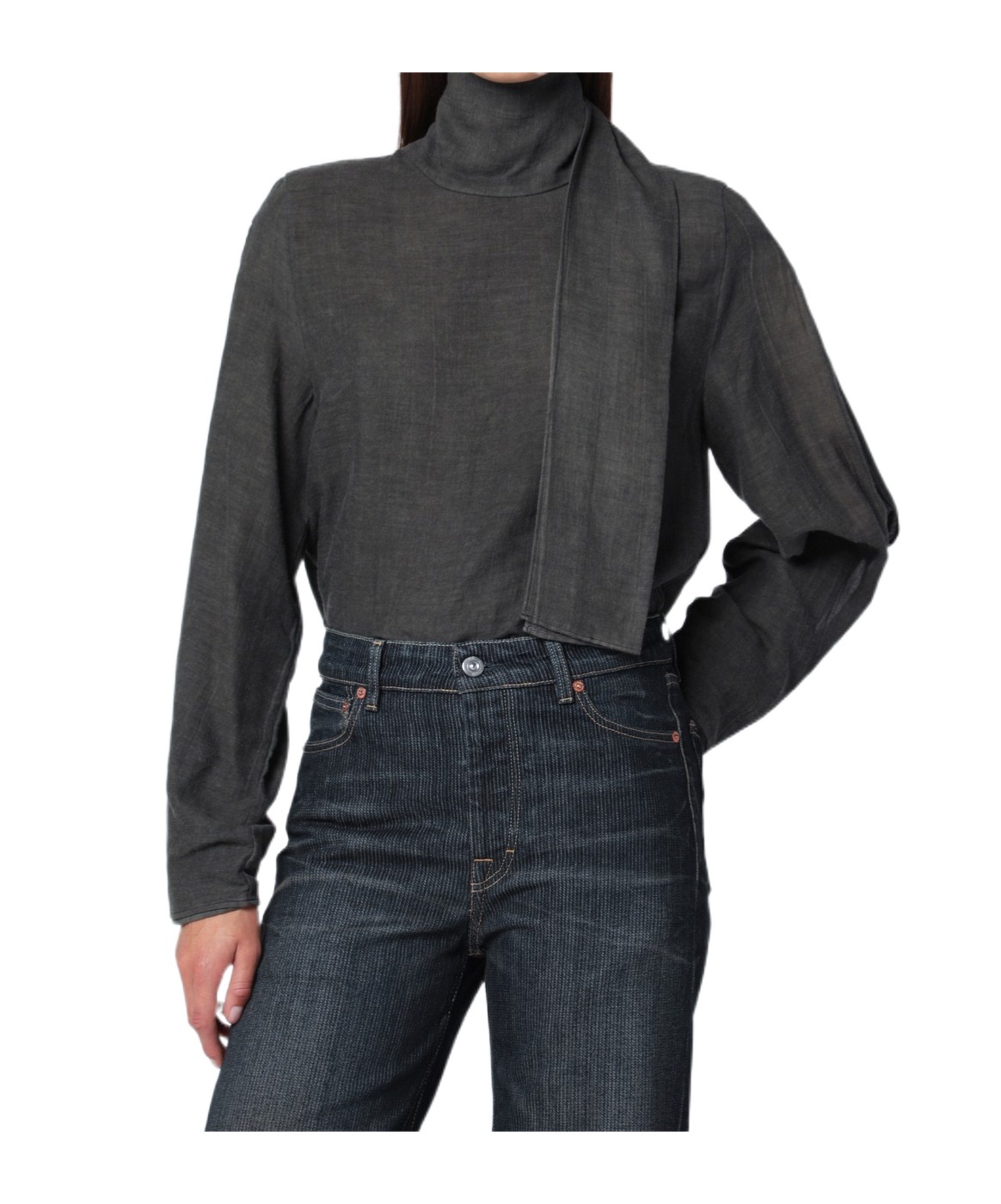 Our Legacy Cotton And Wool Blouse In Black