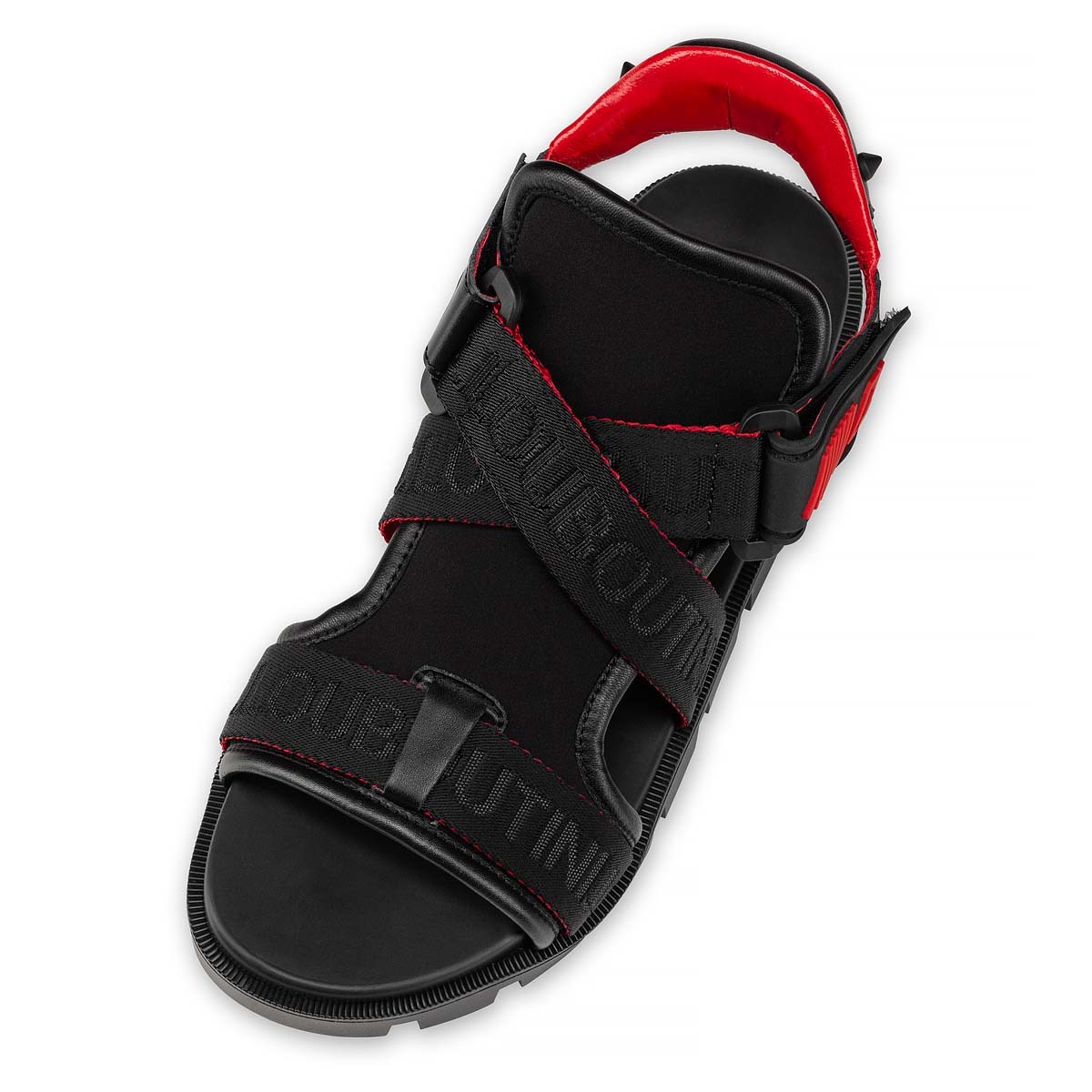 Christian Louboutin Logo Details Sandals In Black
