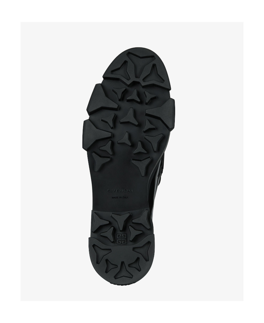 Givenchy Embossed-logo Loafers In Black