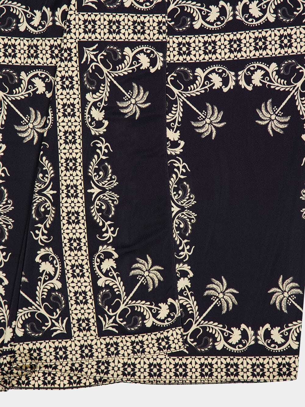 Johanna Ortiz Dream Tiles Twisted Jersey Sarong Maxi Skirt In Black