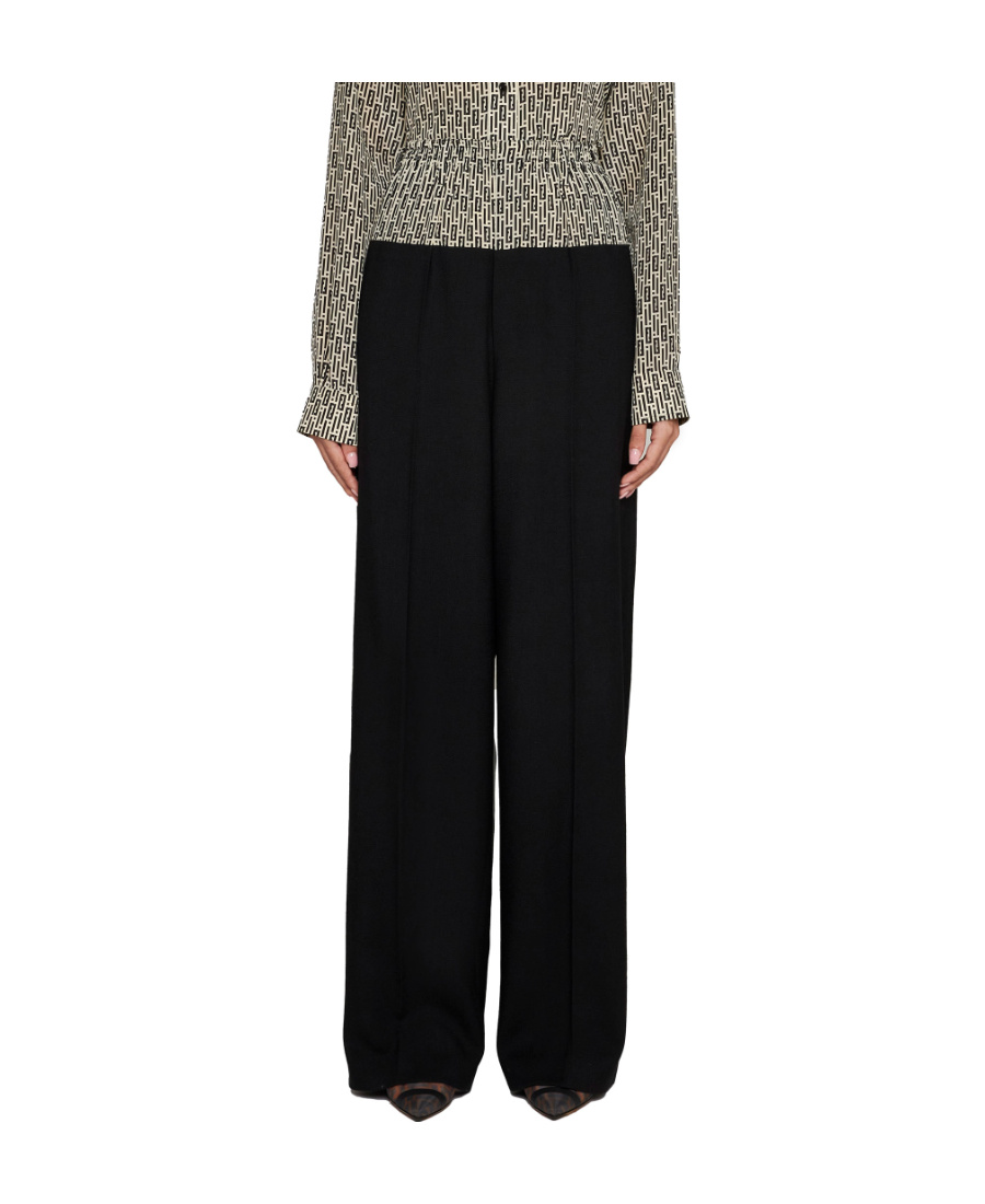 Fendi Women's Friends Of- Wool Blend Trousers In Black