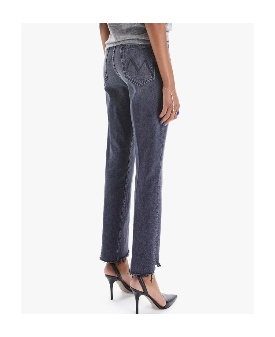 Mother High-waisted Jeans In Black