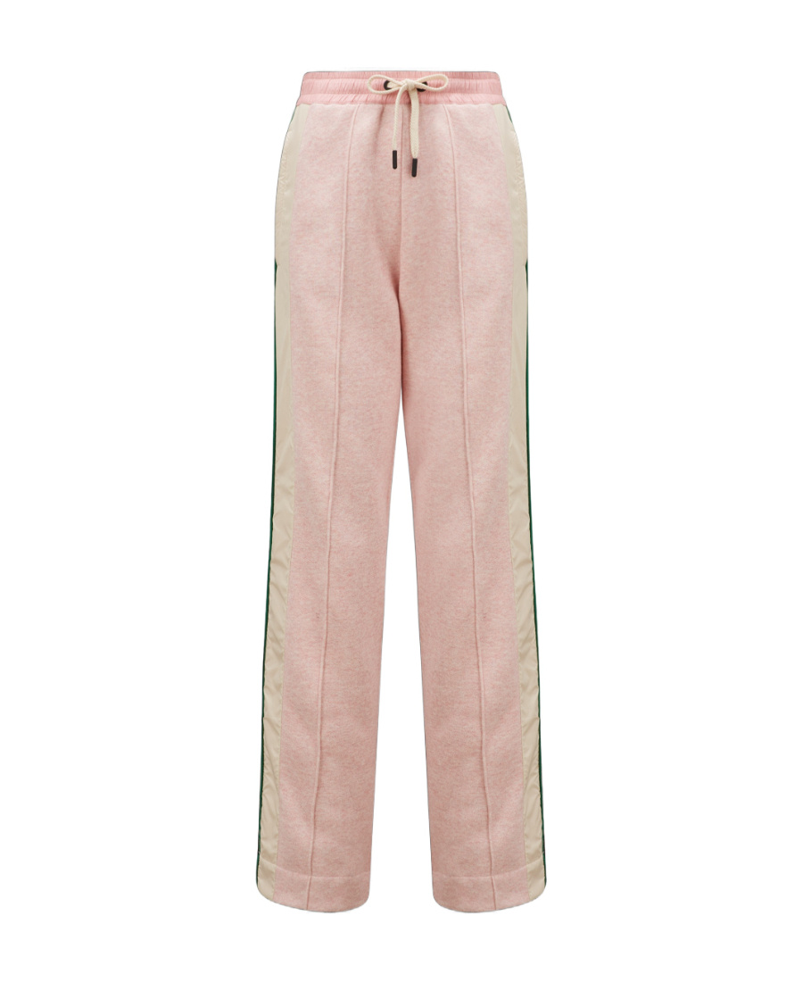 Moncler Straight-leg Cotton Track Pants In Pink