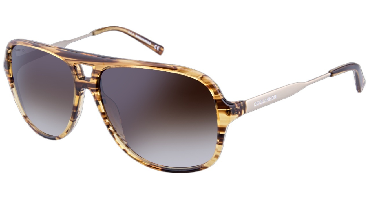 Dsquared2 Round Sunglasses In Brown