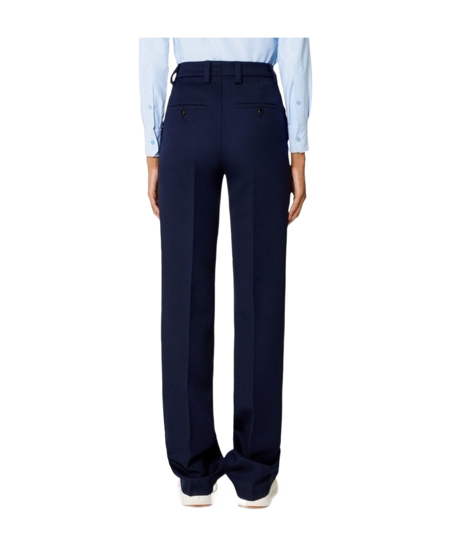 Ami Alexandre Mattiussi High-waisted Wool Trousers In Black
