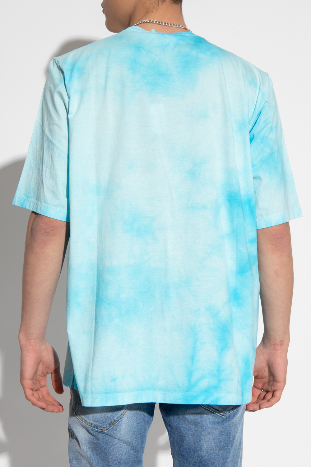 Dsquared2 Man T-shirt Azure Size Xxxl Cotton In Blue