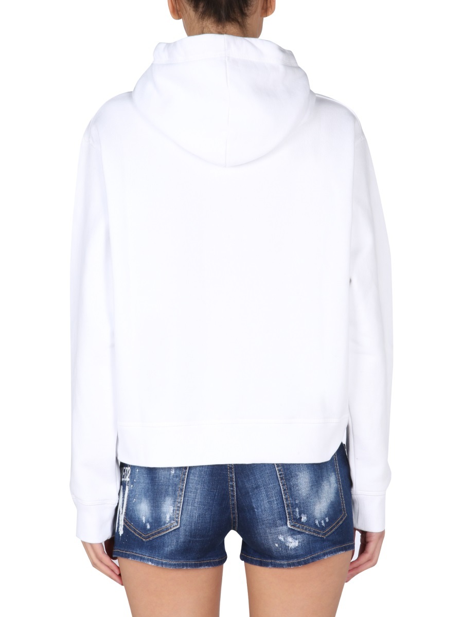 Dsquared2 Cartoon-print Hoodie In White