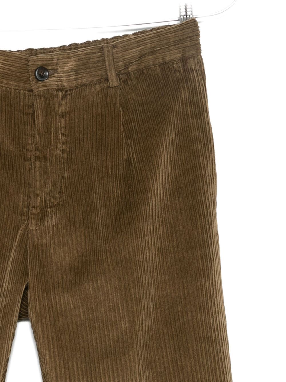 Michael Coal Casual Pants With Belt Loops In Brown