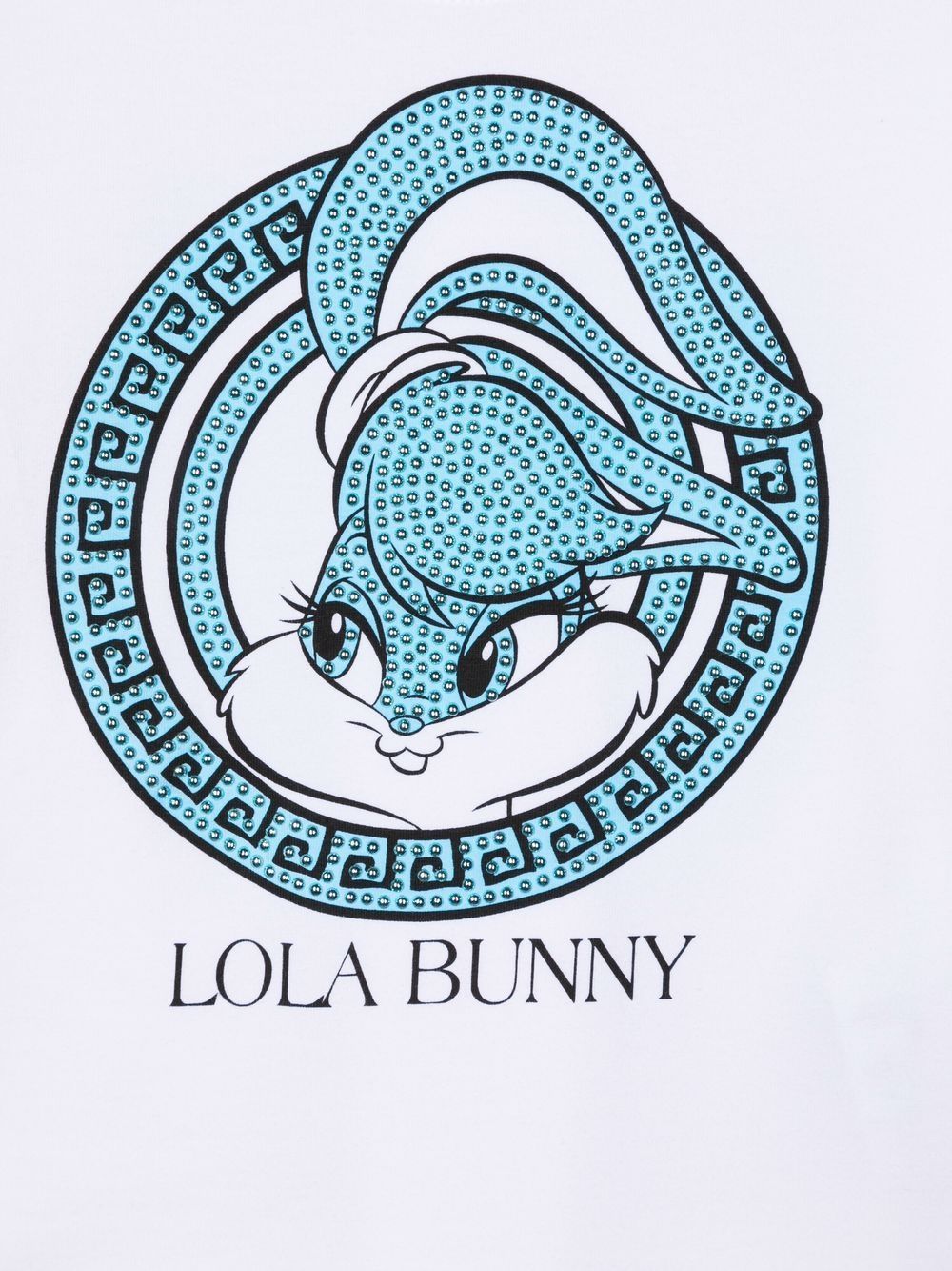 Monnalisa Lola Bunny Cotton T-shirt In White