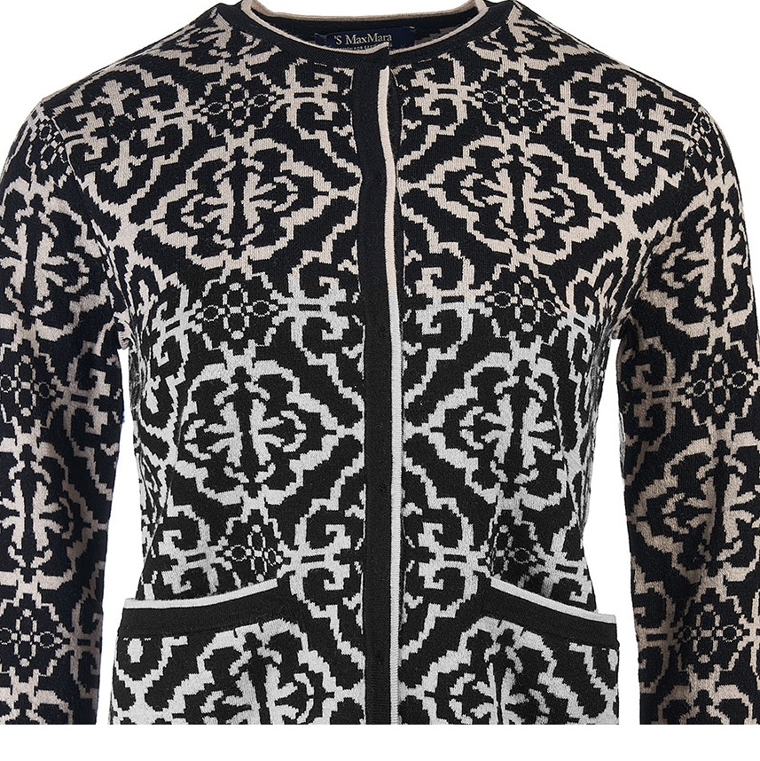 Shop Max Mara Round-collar And Long-sleeved Sweater In Black