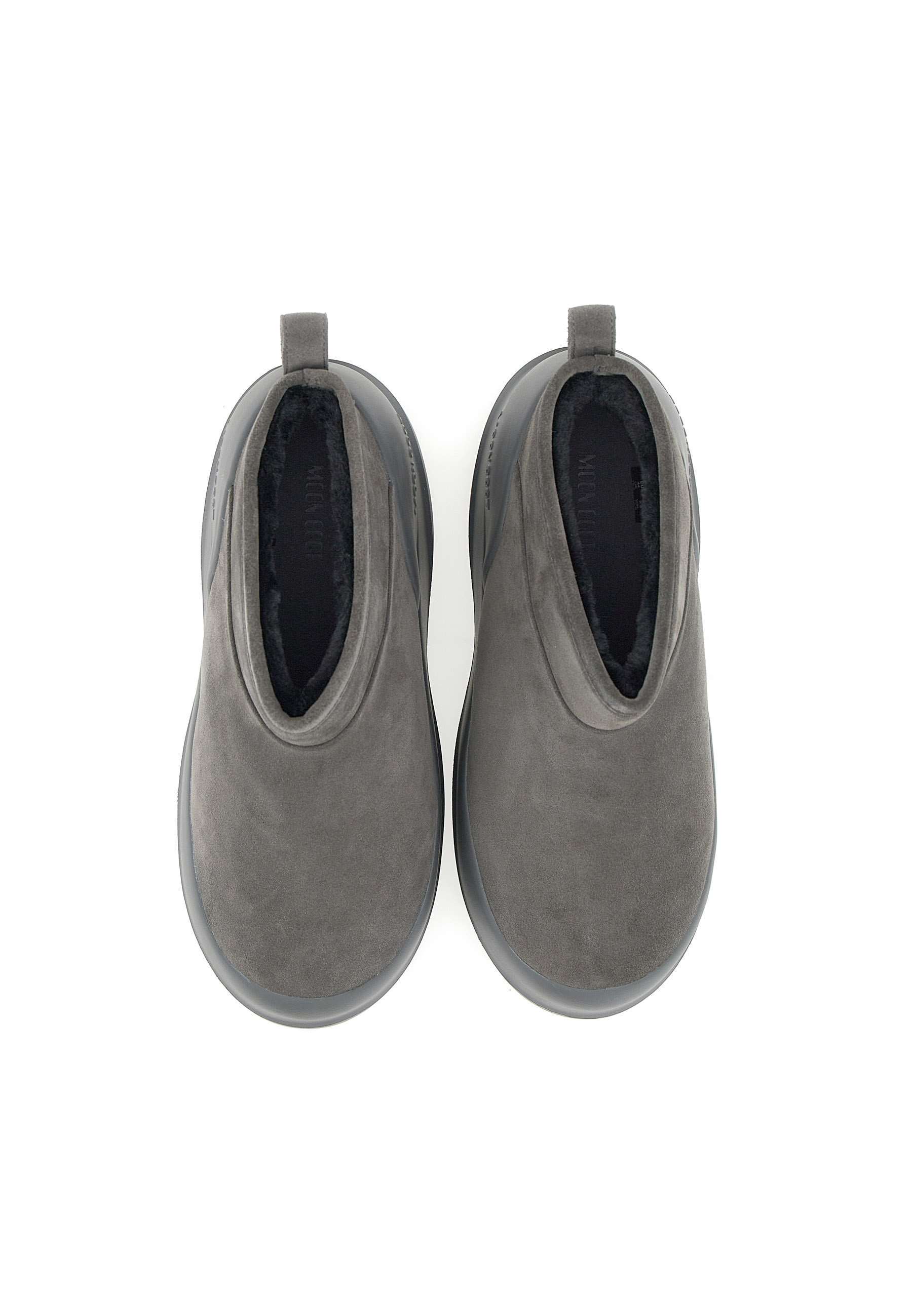 Moon Boot Mb Luna Low Boot In Elegant Antracite With Minimalist Design In Black