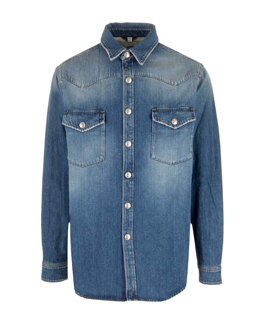 Burberry Light Blue Solid Shirt In Blue