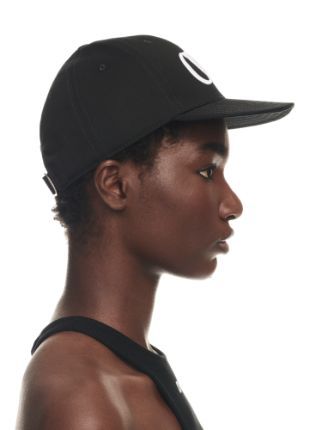Off-white Drill Cap Baseball Curved Peak In Black