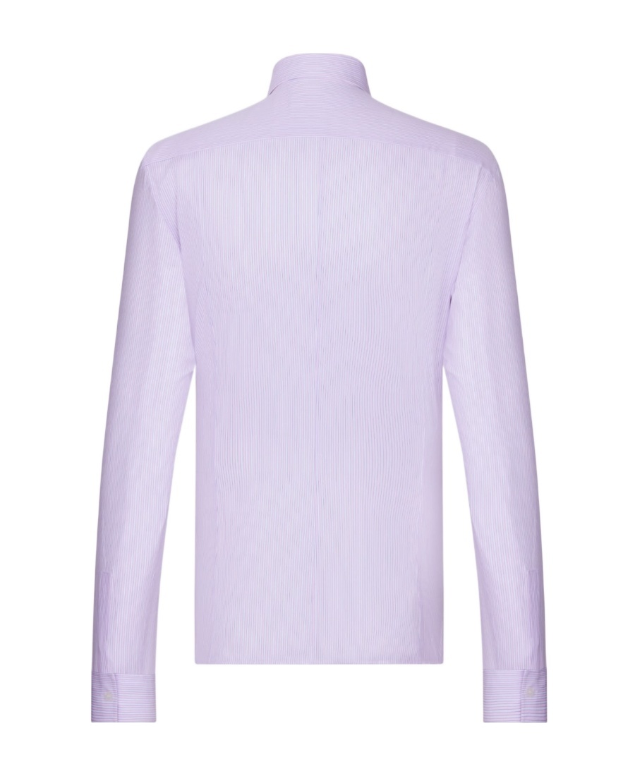 Dior Striped Long-sleeved Shirt In Purple