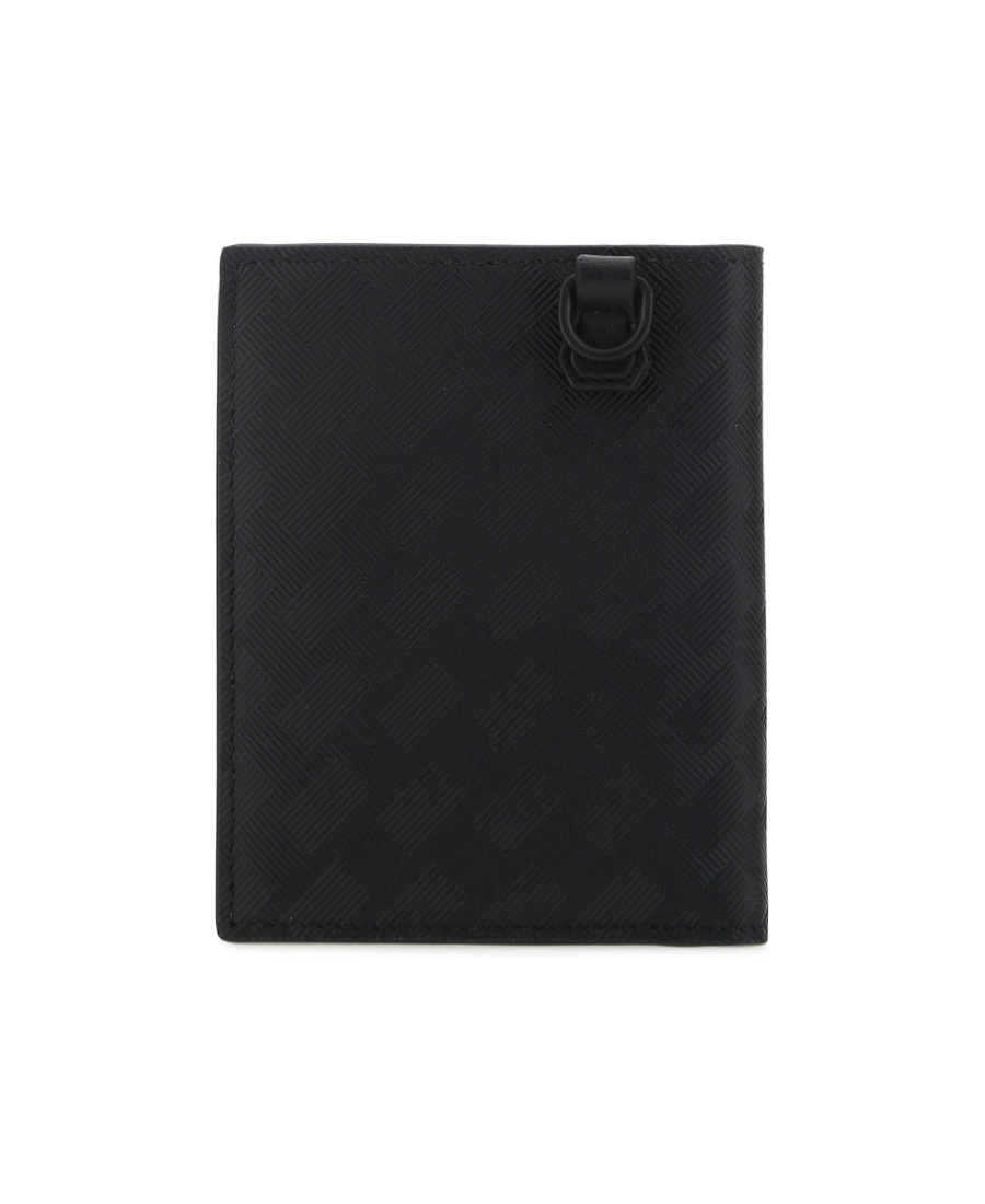 Montblanc Bi-fold Calf-leather Wallet In Black
