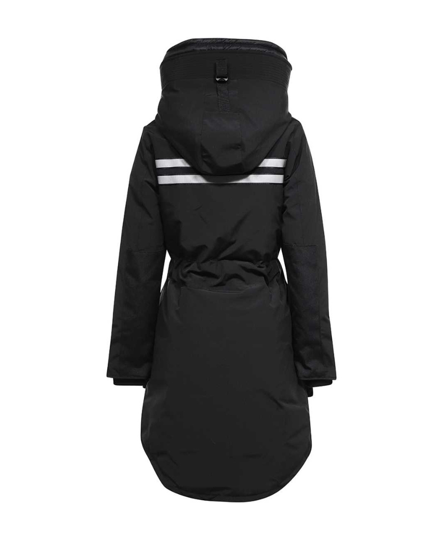 Canada Goose Hooded Parka In Black