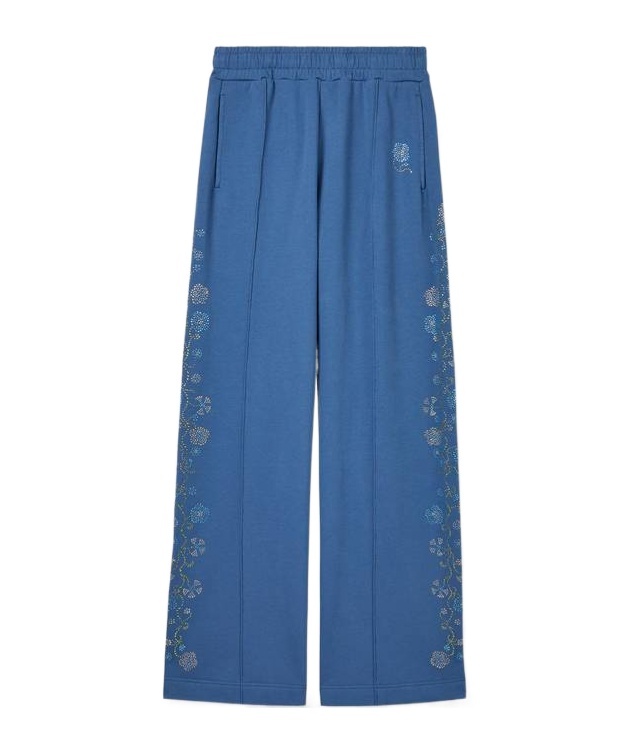 Kenzo Elastic Waist Casual Pants In Blue