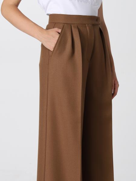 Max Mara Verbano Slim-fit Tailored Pants In Brown