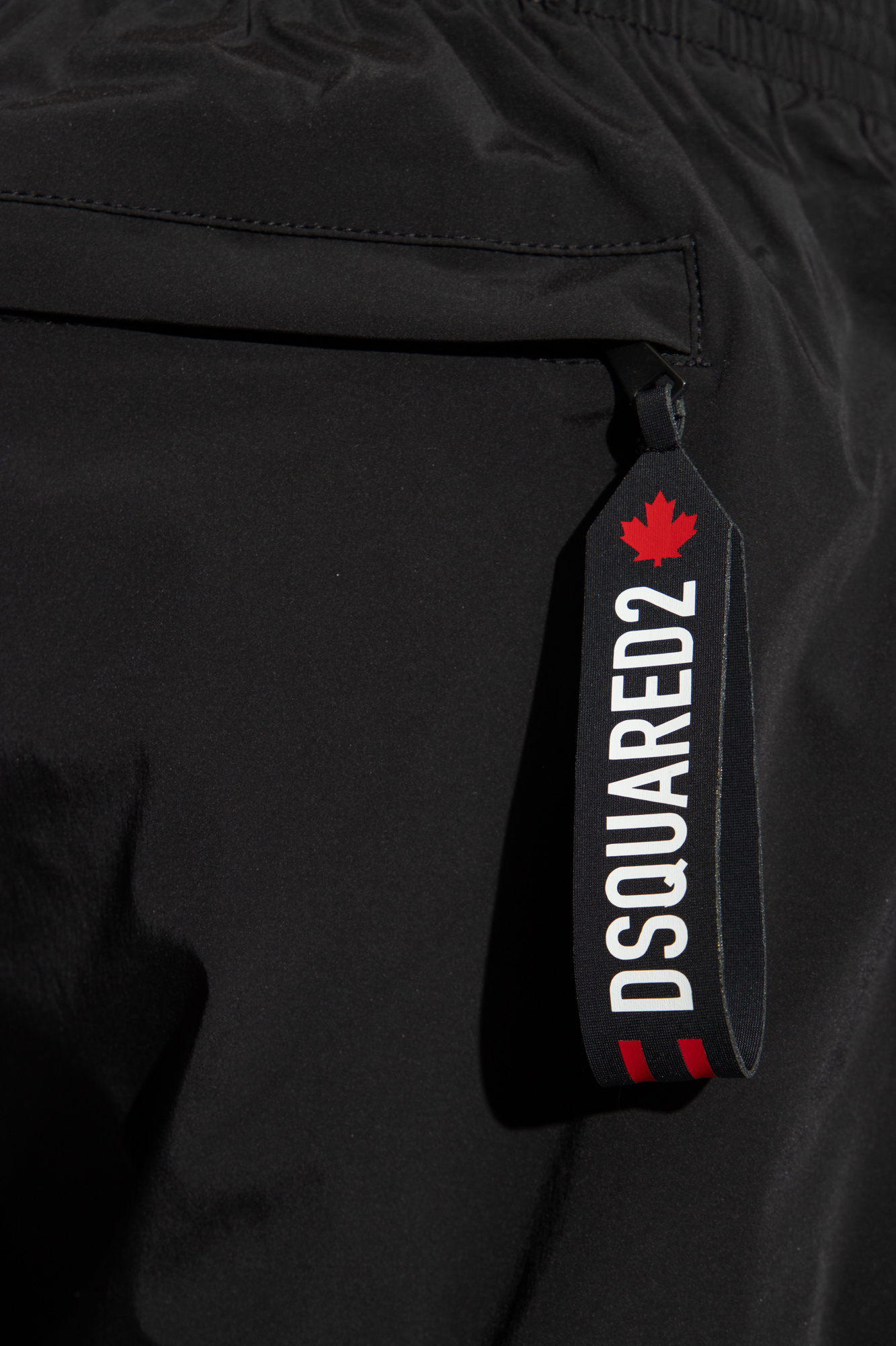 Dsquared2 Drawstring Swimming Shorts In Black