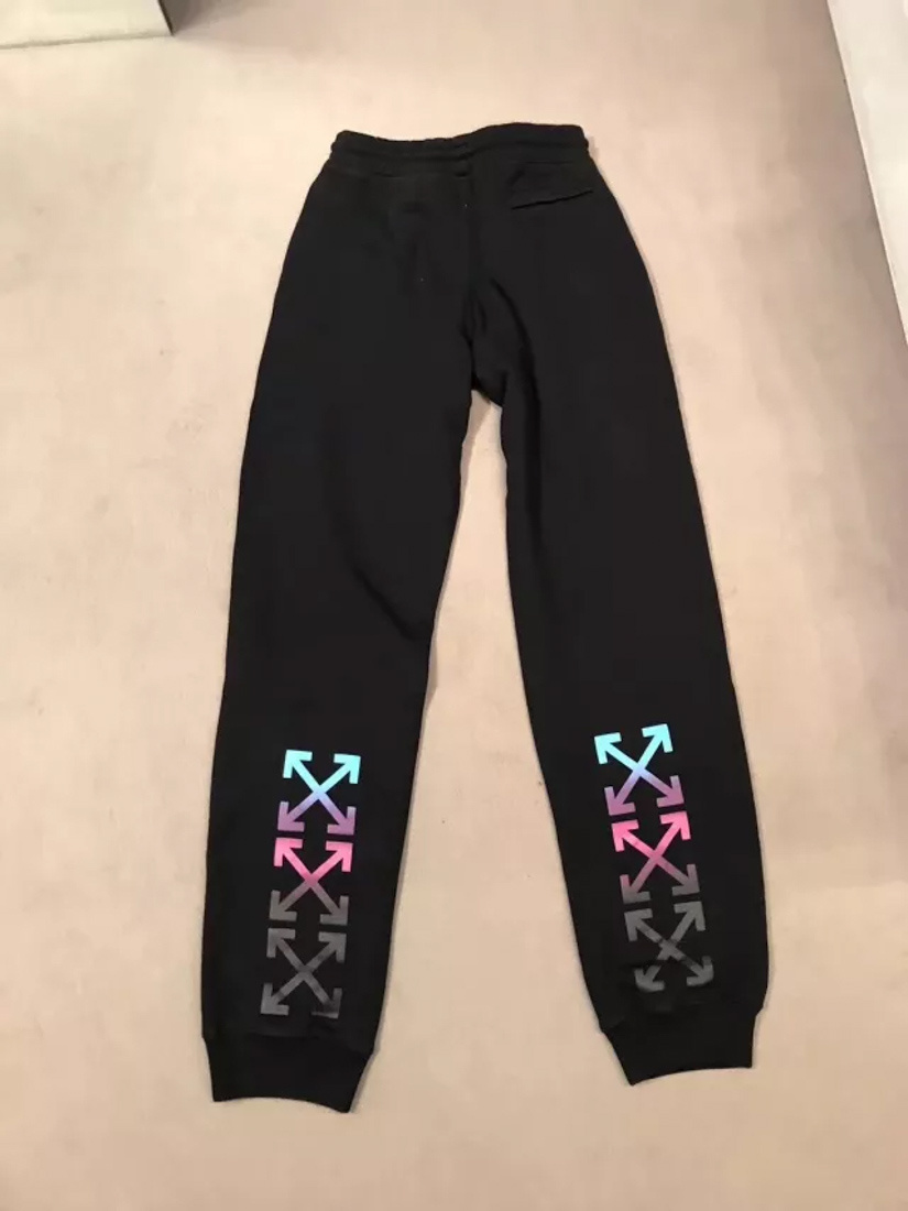 Off-white Arrows-print Drawstring Track Pants In Black