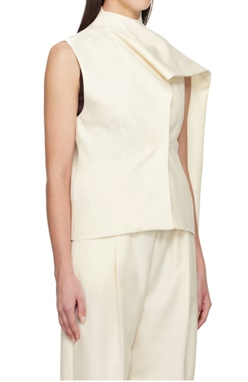 Aya Muse Wraparound T-shirt In Neutral