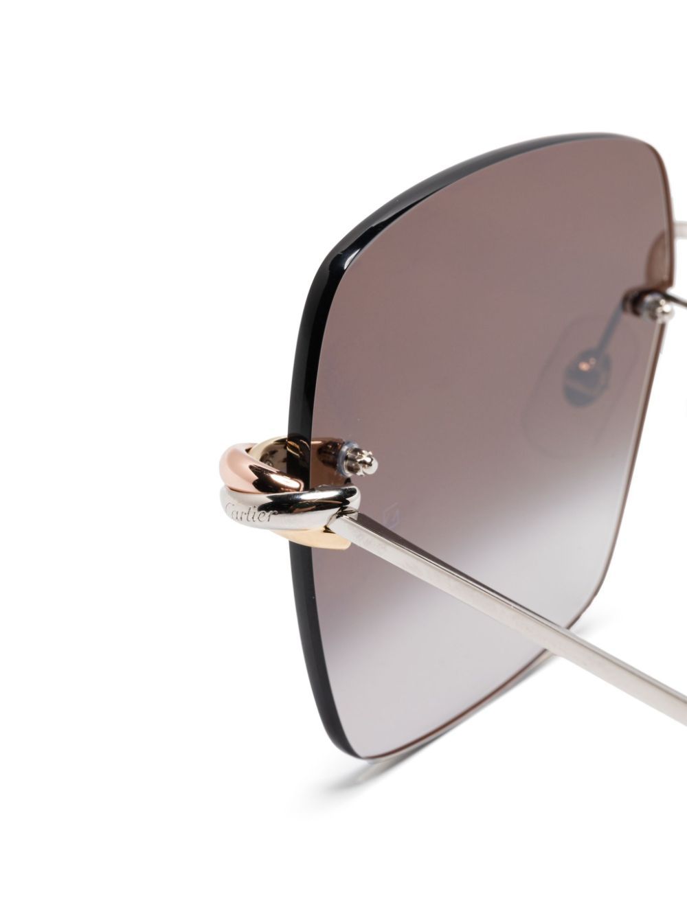 Cartier Gradient-lens Sunglasses In Gray