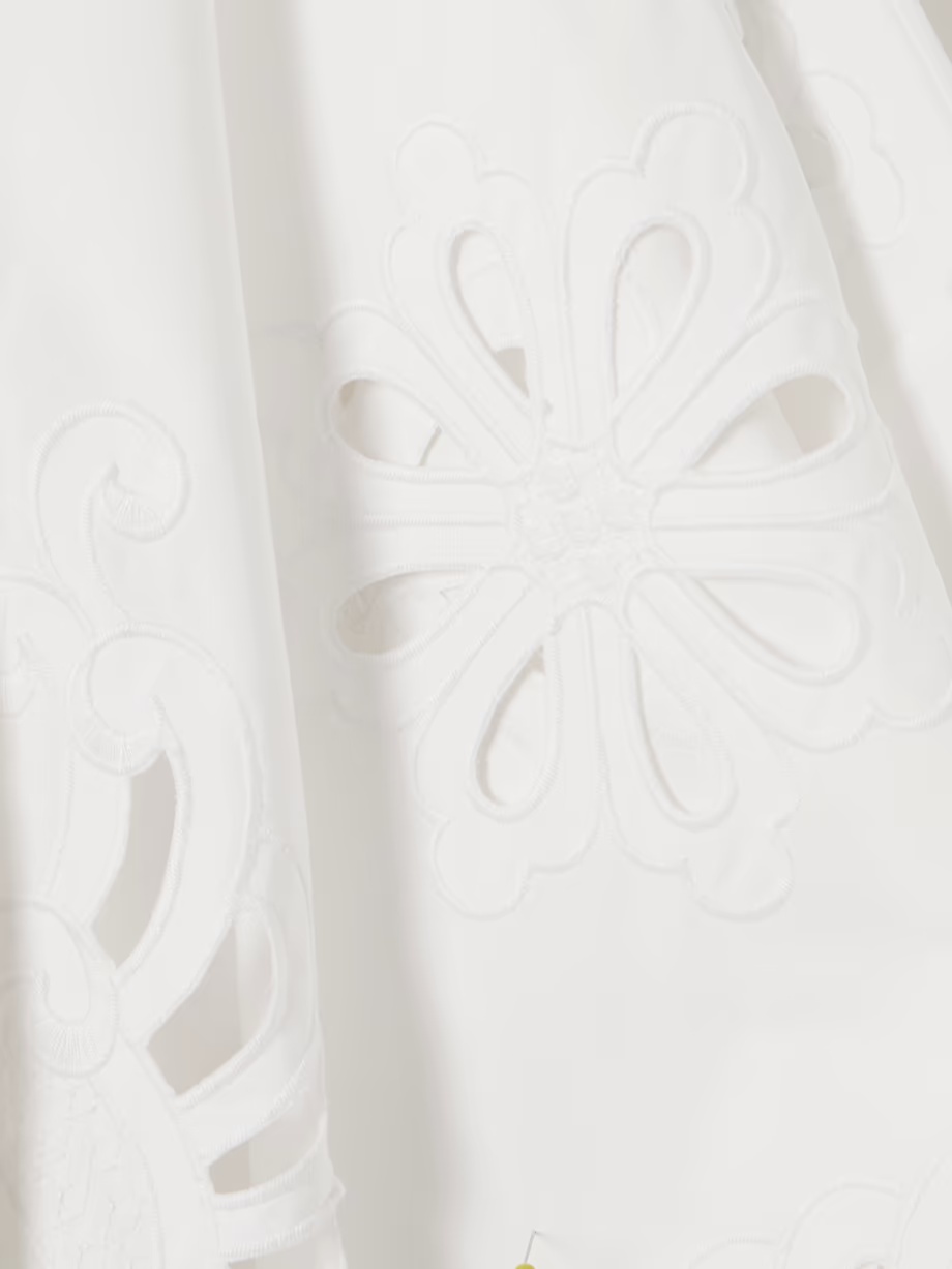 Dolce & Gabbana Cut-out Cotton Shirt In White