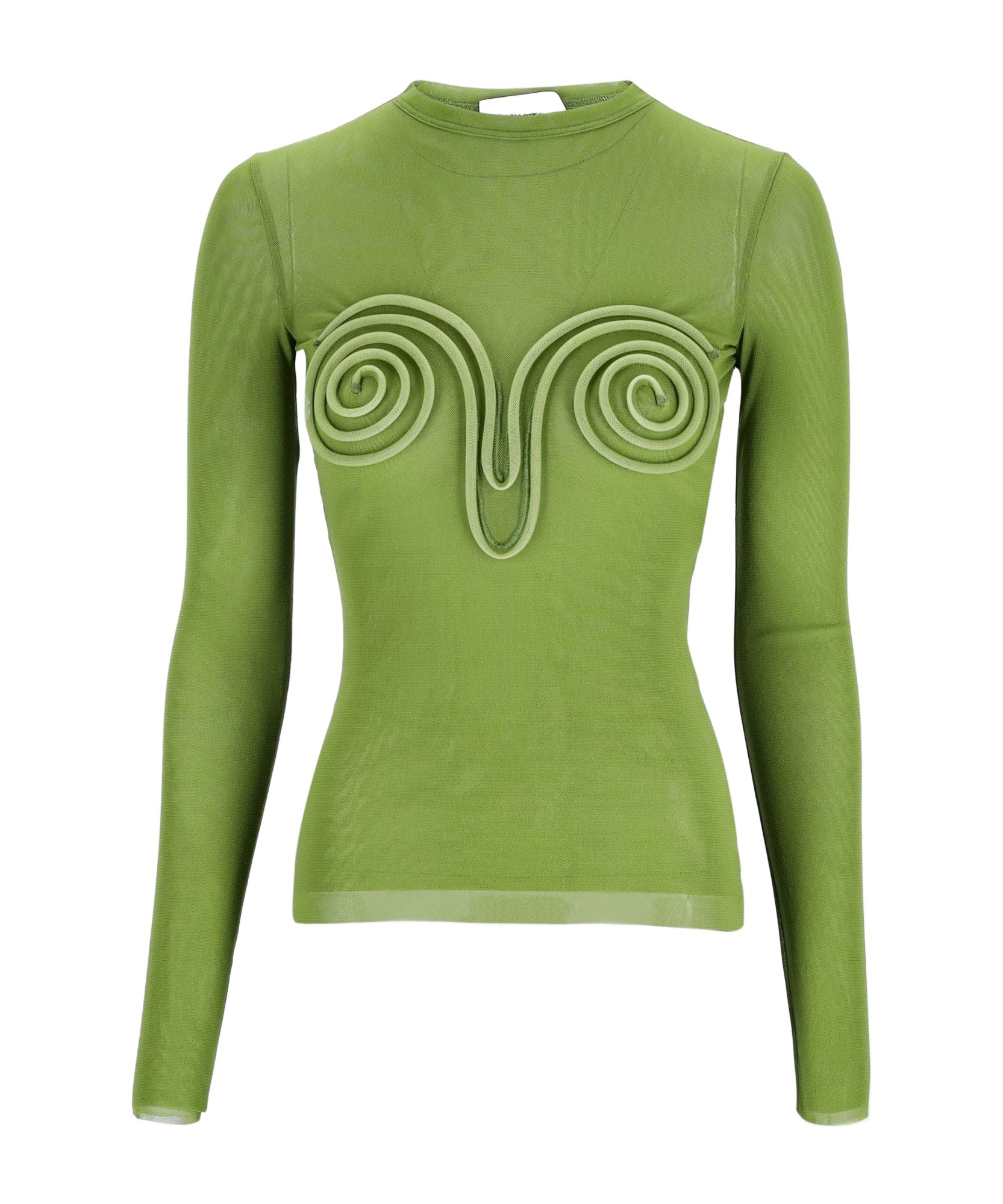 Shop Jean Paul Gaultier Long-sleeved Top In Green