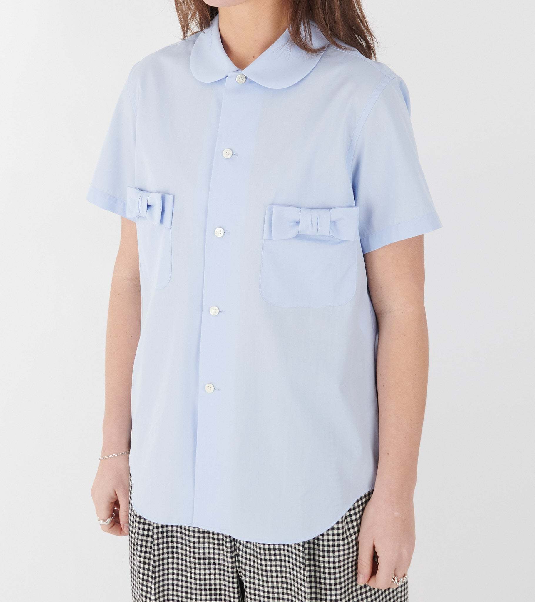 COMME DES GARÇONS LAPEL SHORT-SLEEVED SHIRT 