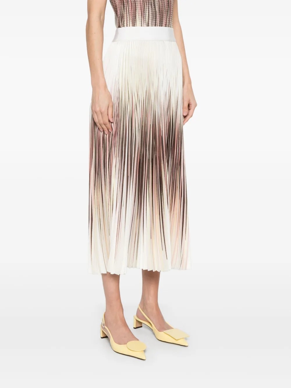Herno Abstract Pattern Printed Midi Skirt