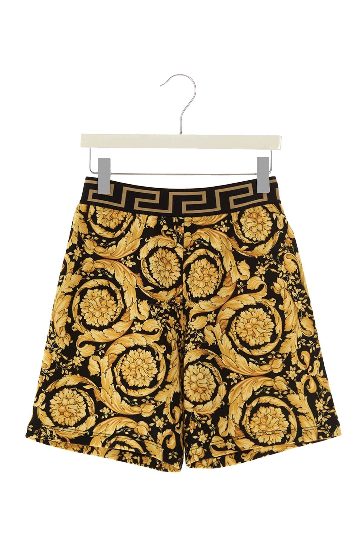 VERSACE VERSACE KIDS STRAIGHT LEG BAROQUE-PRINTED SHORTS