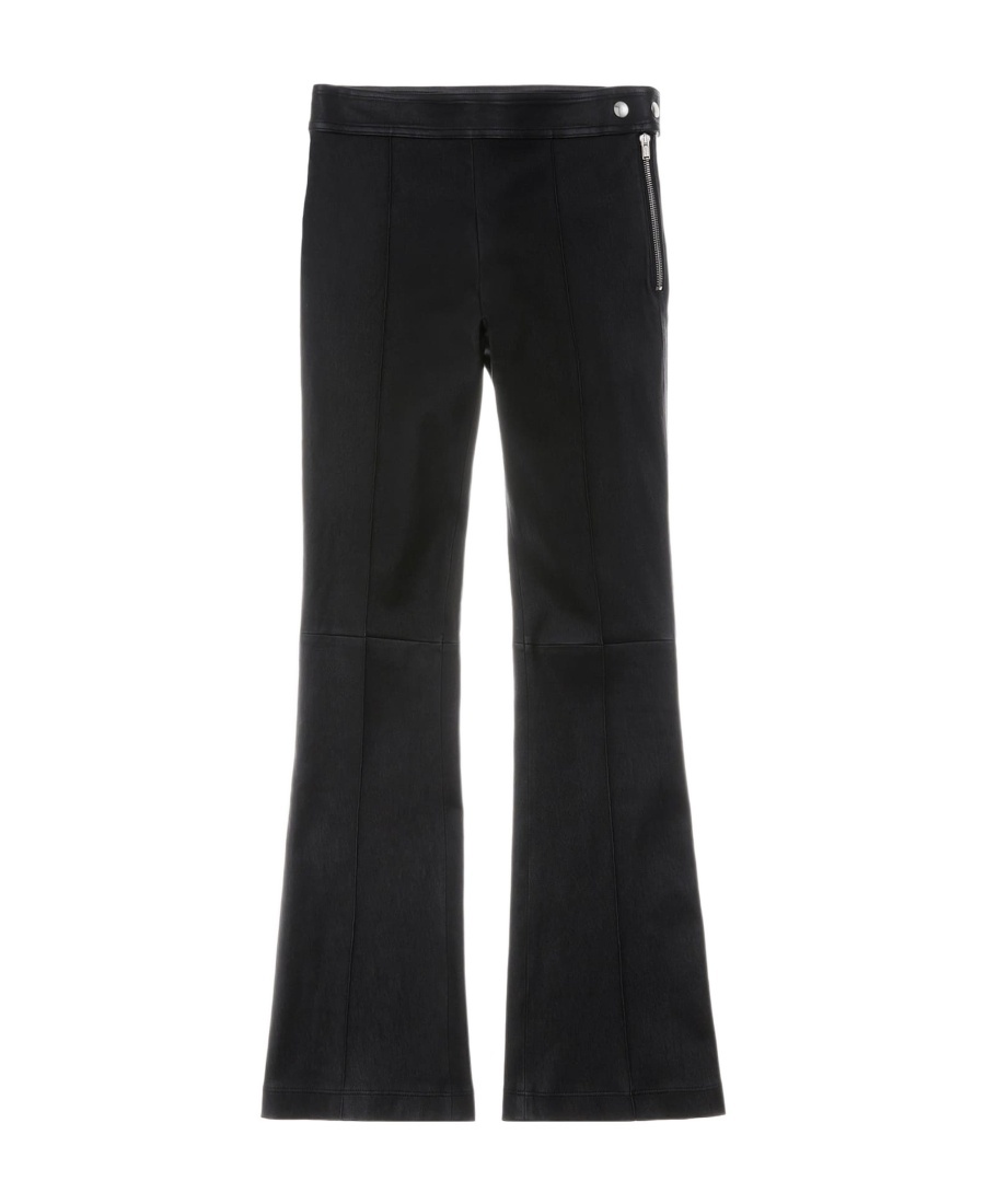 Helmut Lang Vent Wool Blend Bootcut Pants In Black