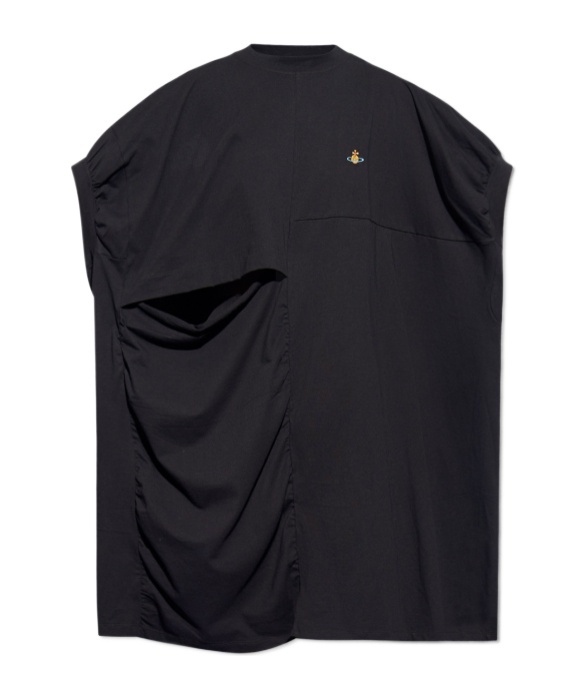 Shop Vivienne Westwood Orb-embroidered T-shirt In Black