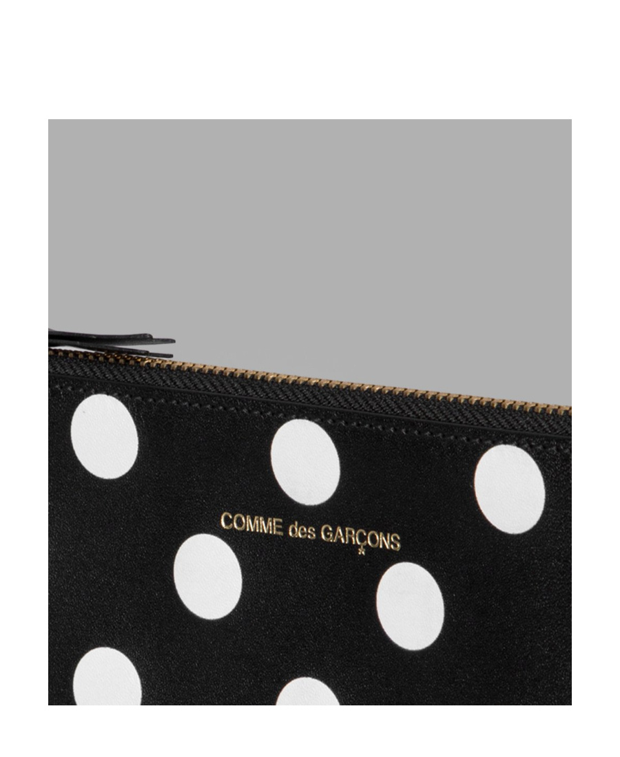 Shop Comme Des Garçons Polka Dot Clutch In Black