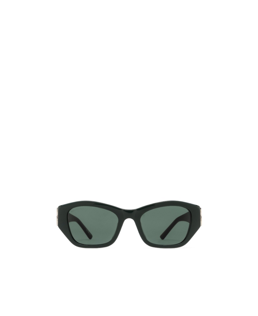Balenciaga Eyewear Rectangular Frame Sunglasses In Green