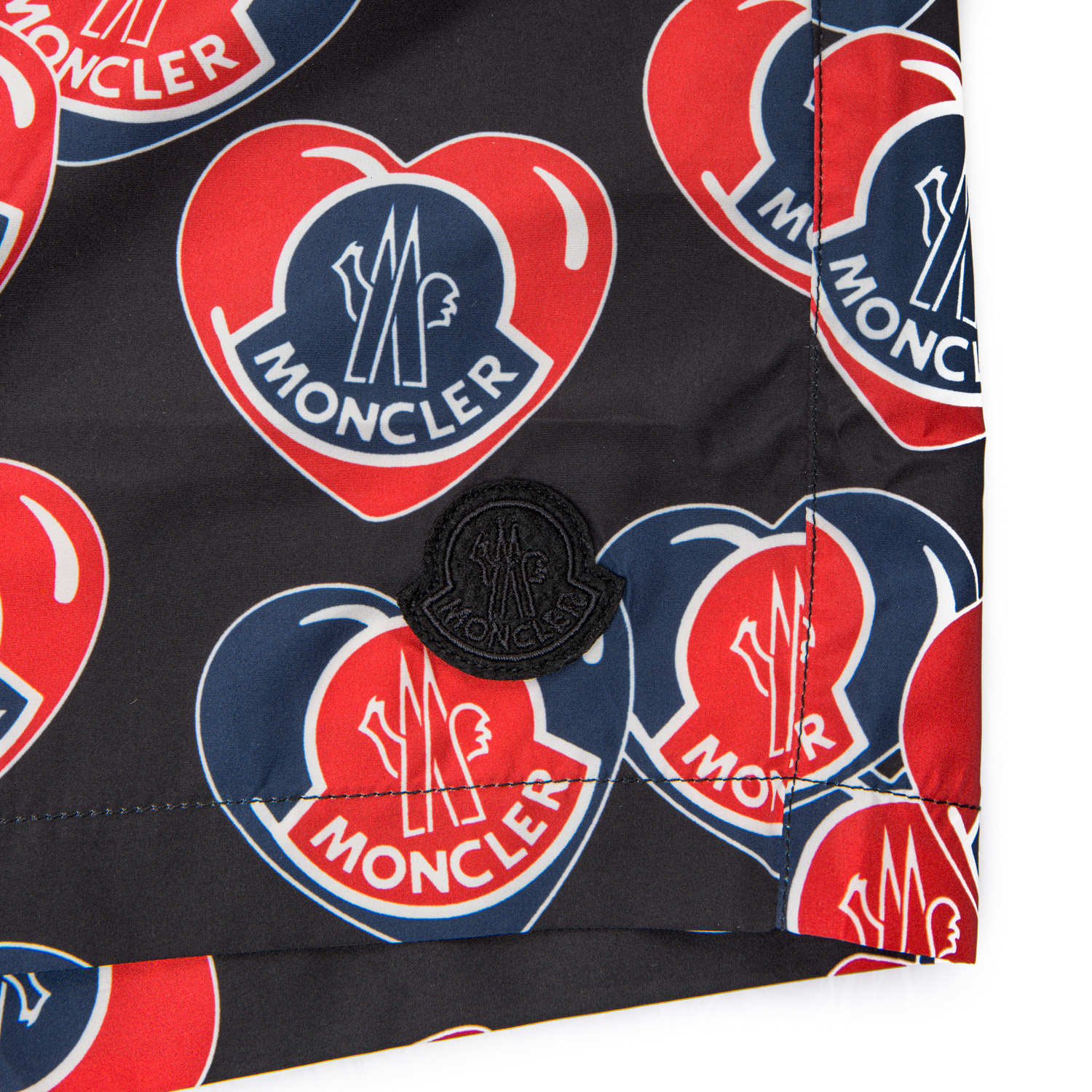 Moncler Logo-print Swim Shorts In Blue