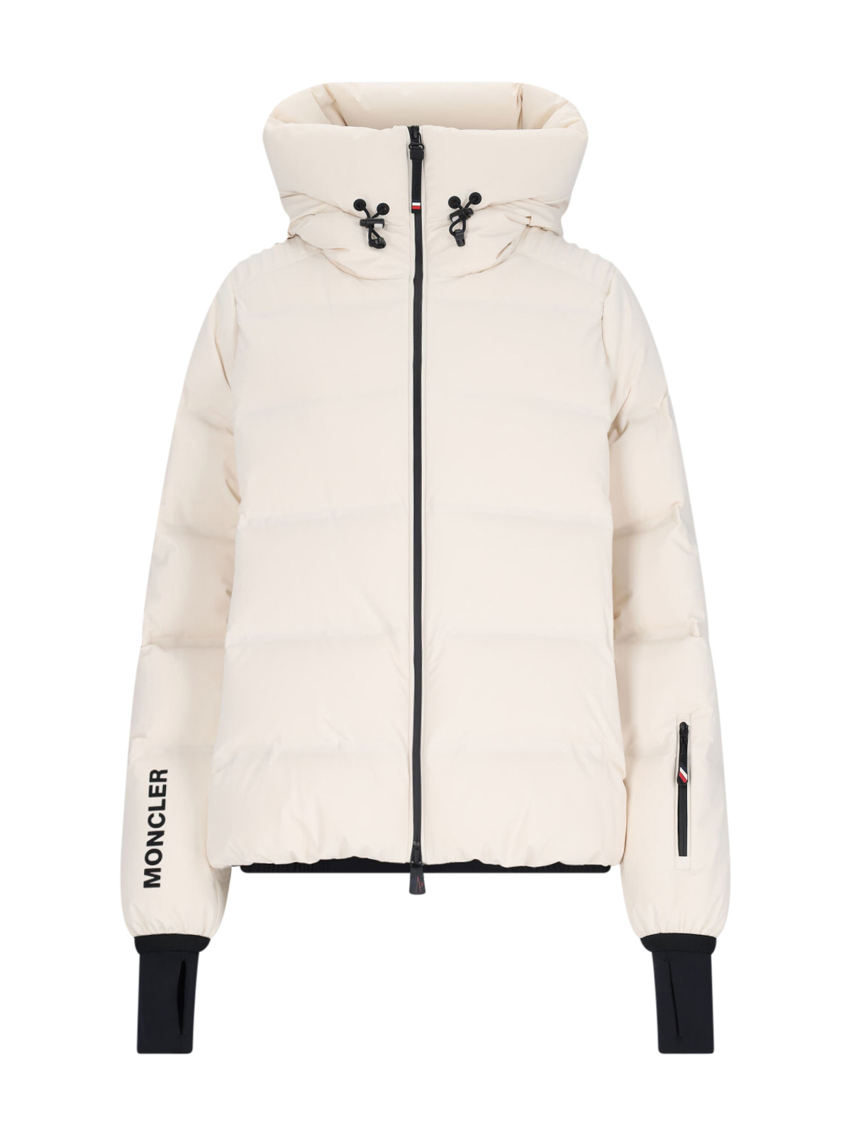 Moncler 'arcesaz' Short Down Jacket In Nude