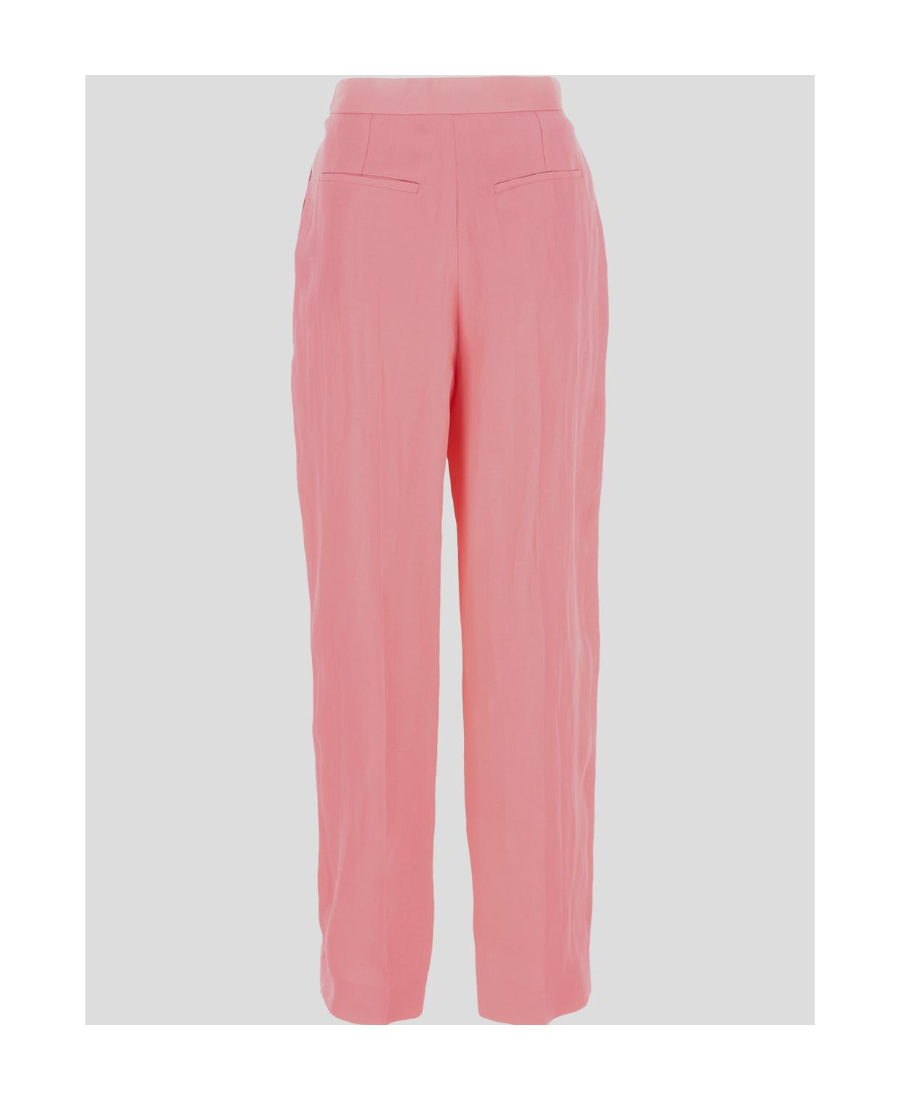 Stella Mccartney Pink Viscose Blend Wide-leg Pant In Pink