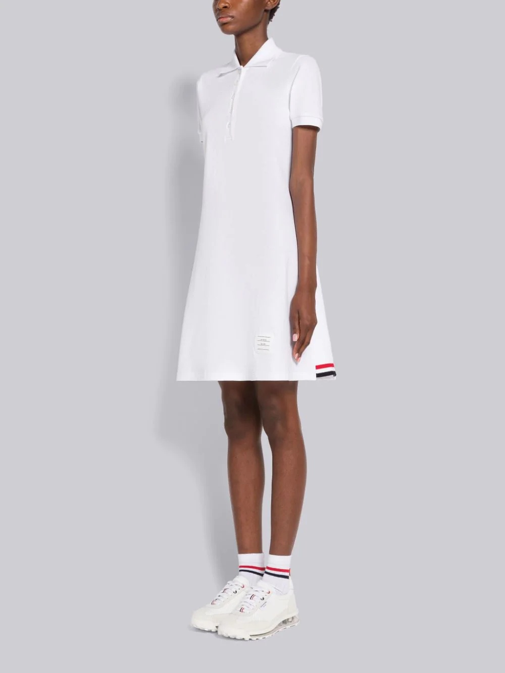 Thom Browne Cotton Mini Dress In White