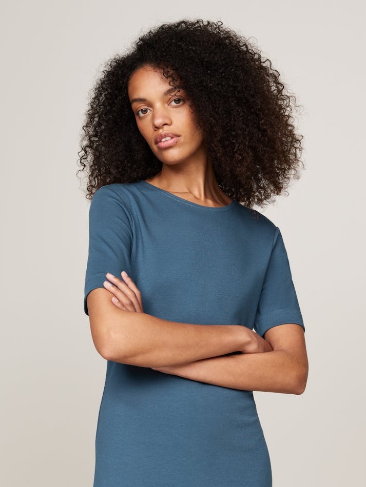 Tommy Hilfiger Short Sleeve Dress In Blue
