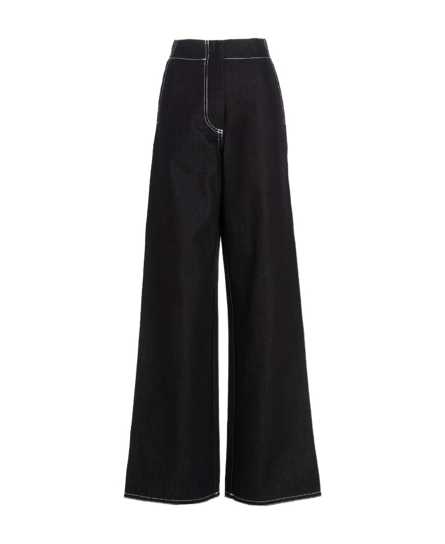 Sunnei Wide-legged Jeans In Black
