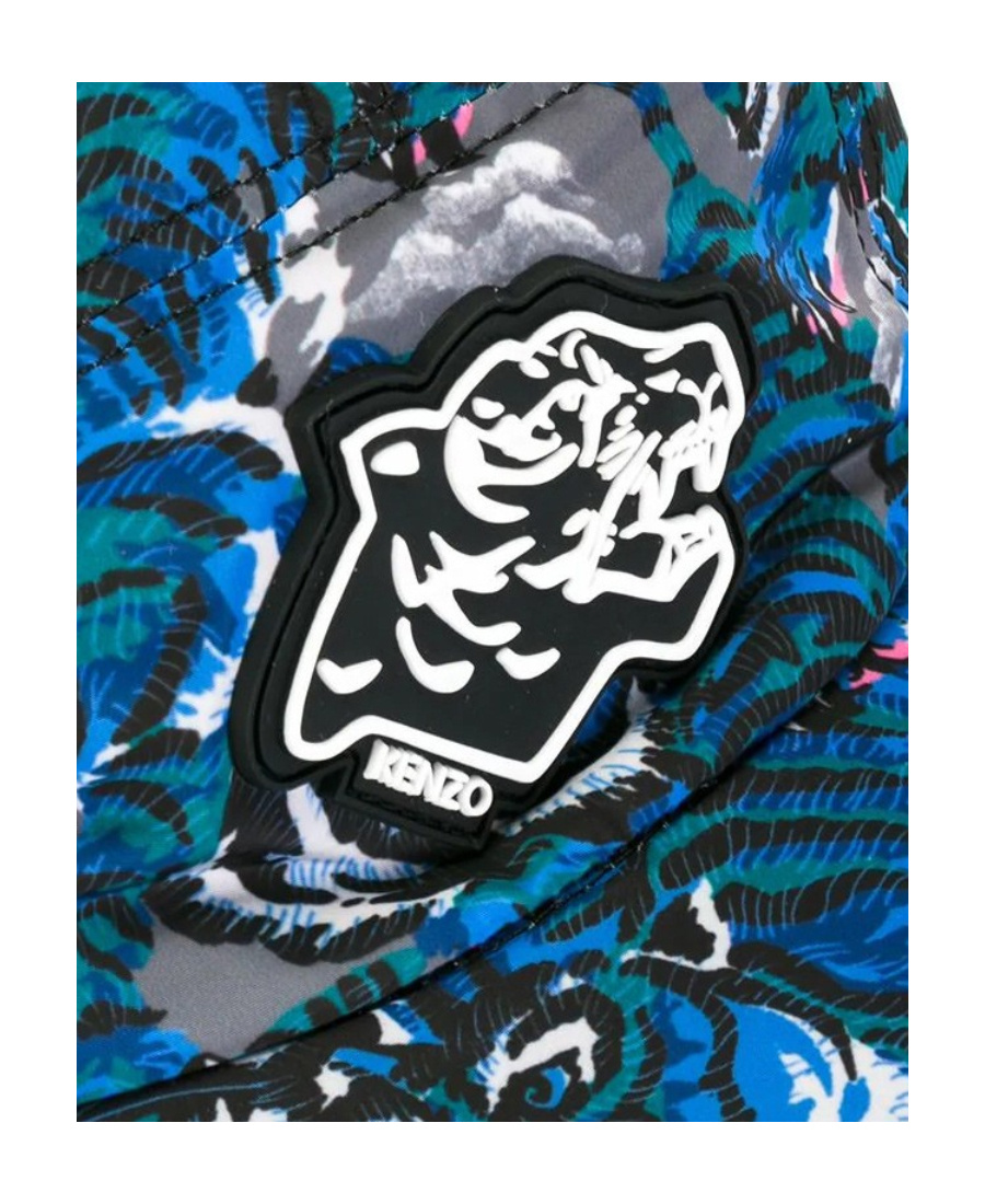 Kenzo Logo Details Baseball Hat In Blue