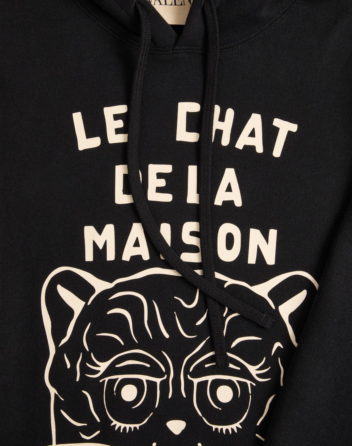 Shop Valentino Cotton Sweatshirt With Chat De La Maison Patch In Black