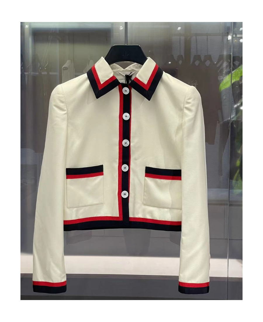 Miu Miu Long-sleeve Button-fastening Jacket In White