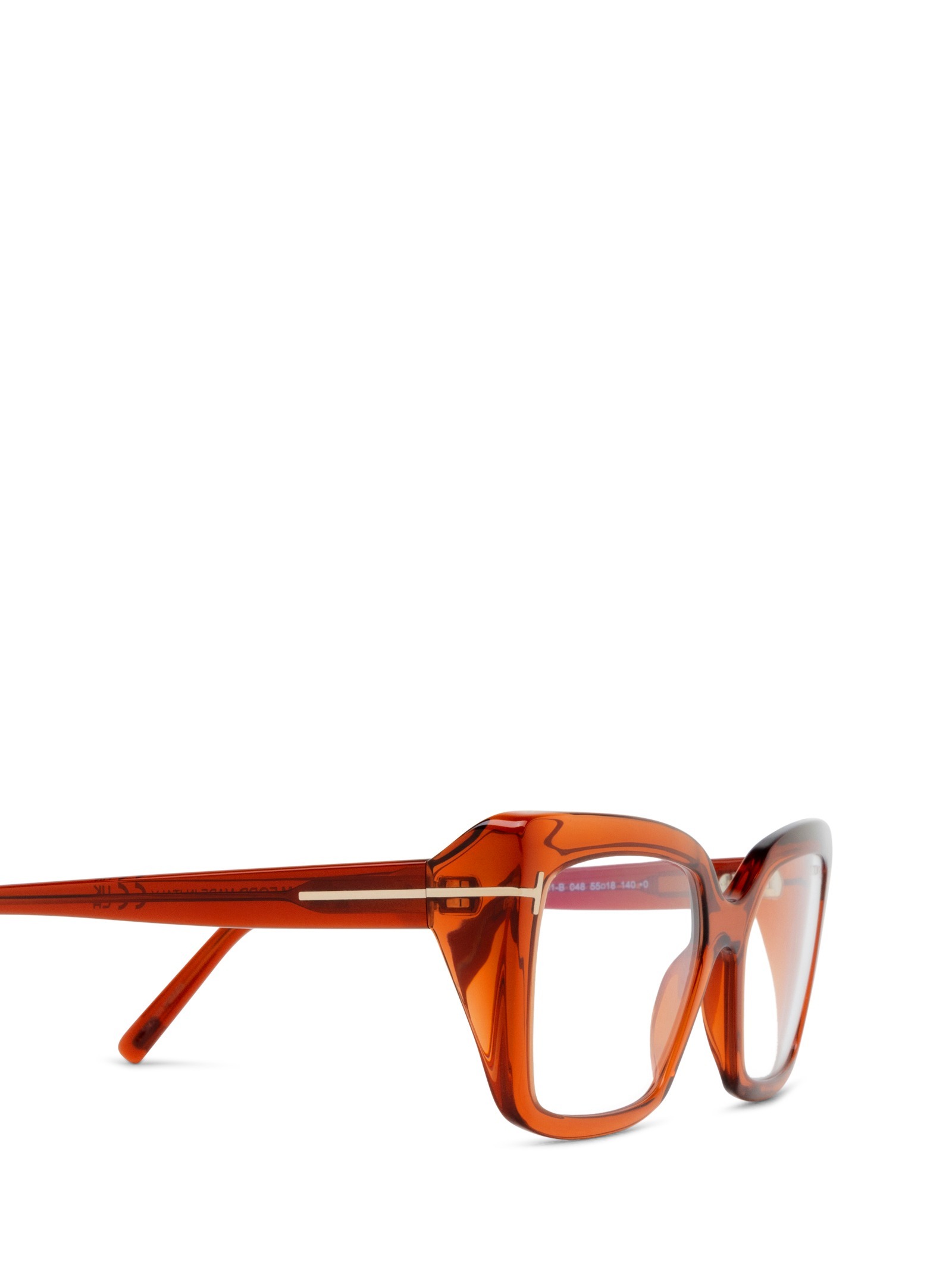 Tom Ford Eyewear Rectangle Frame Glasses In Brown