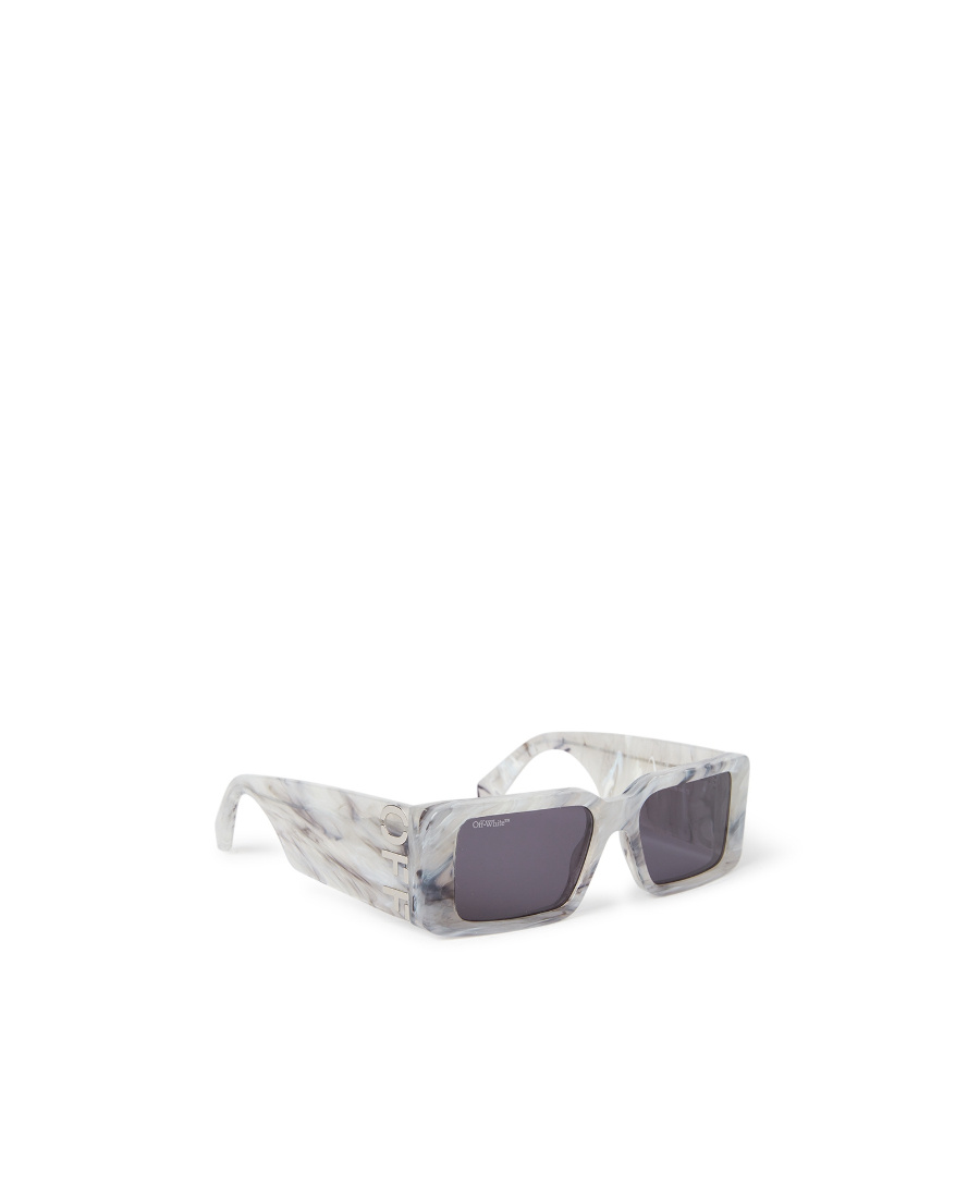 Off-white Logo Sunglasses In Gray