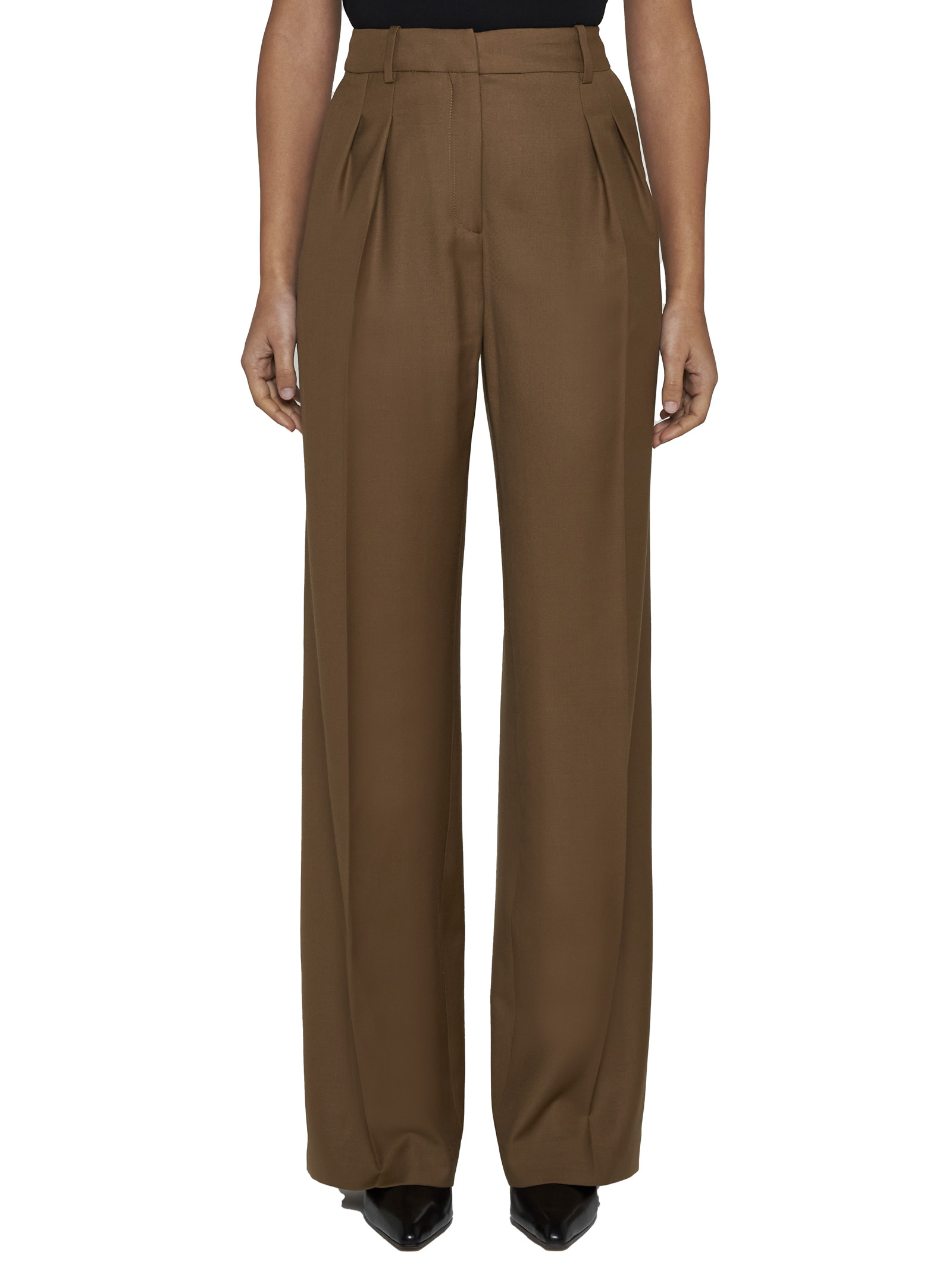 LOULOU STUDIO TAILORED WOOL TROUSERS