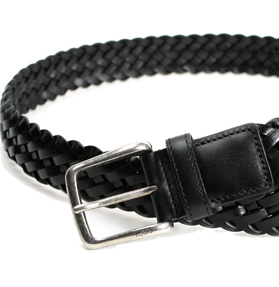 Shop Tod's Knitted Design Belt In Black